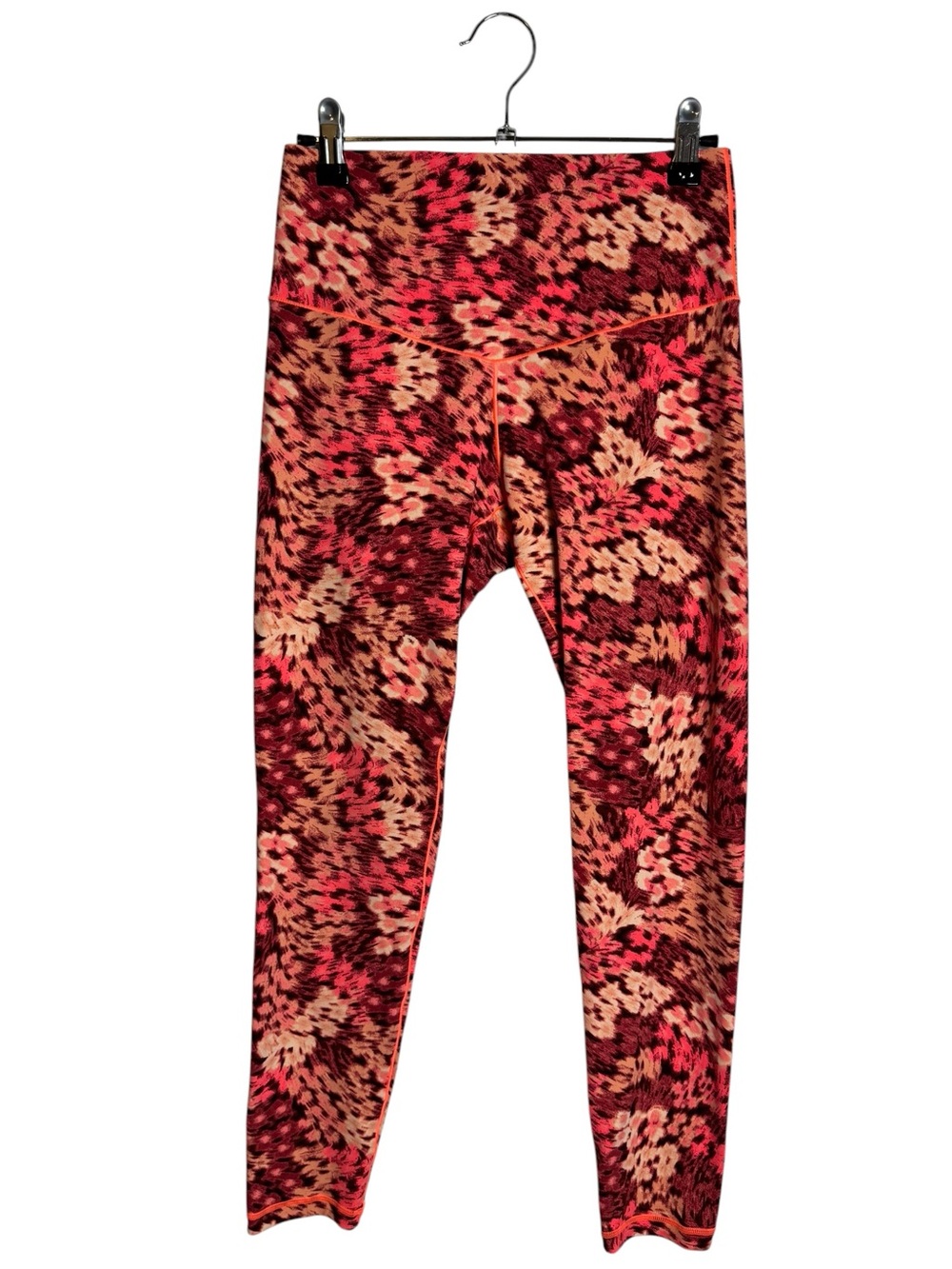 OFFLINE by Aerie Real Me XTRA Hold Up 7/8 Leggings Vivid Orange Abstract Pattern